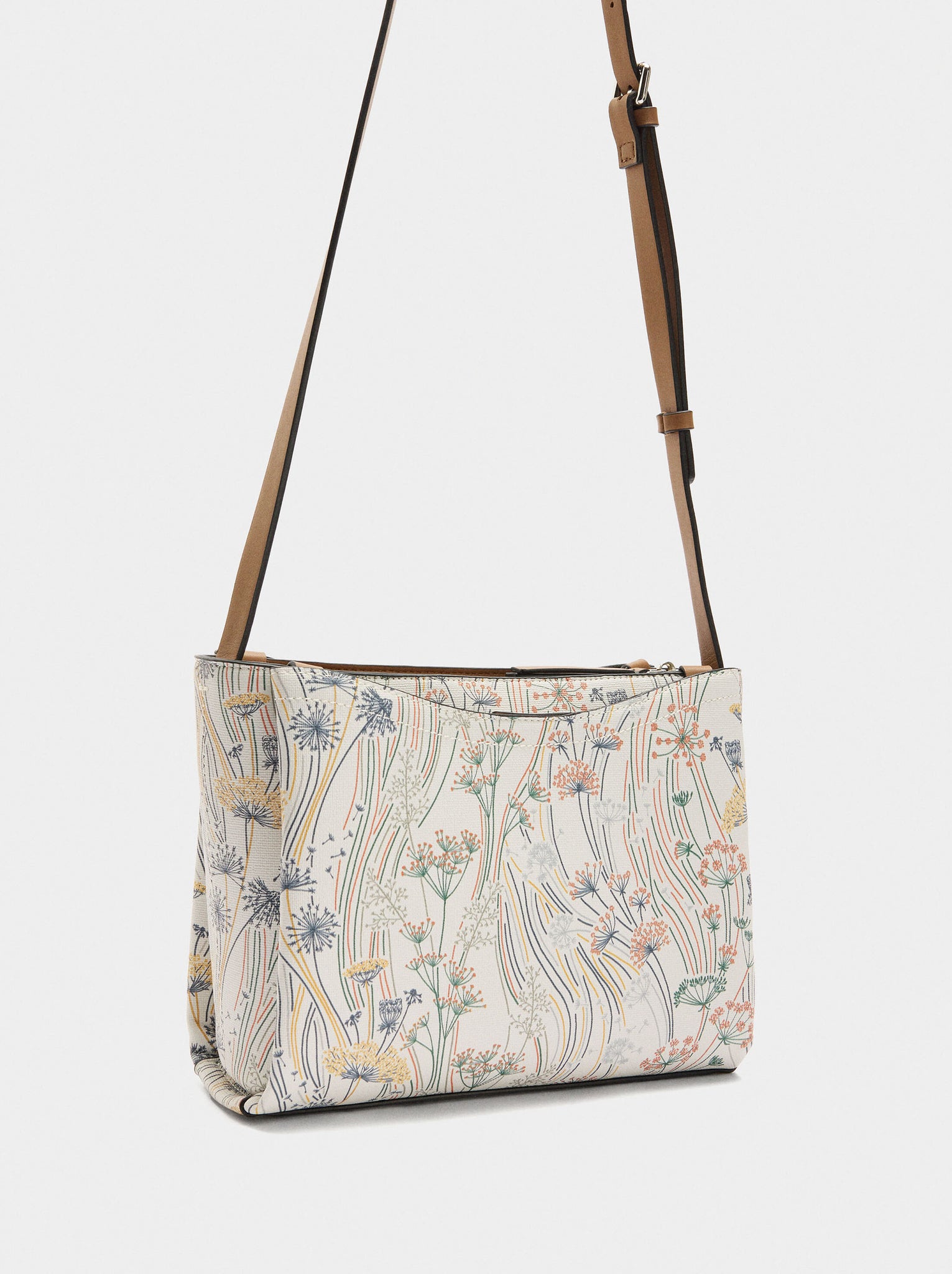 Bolso bandolera estampado floral