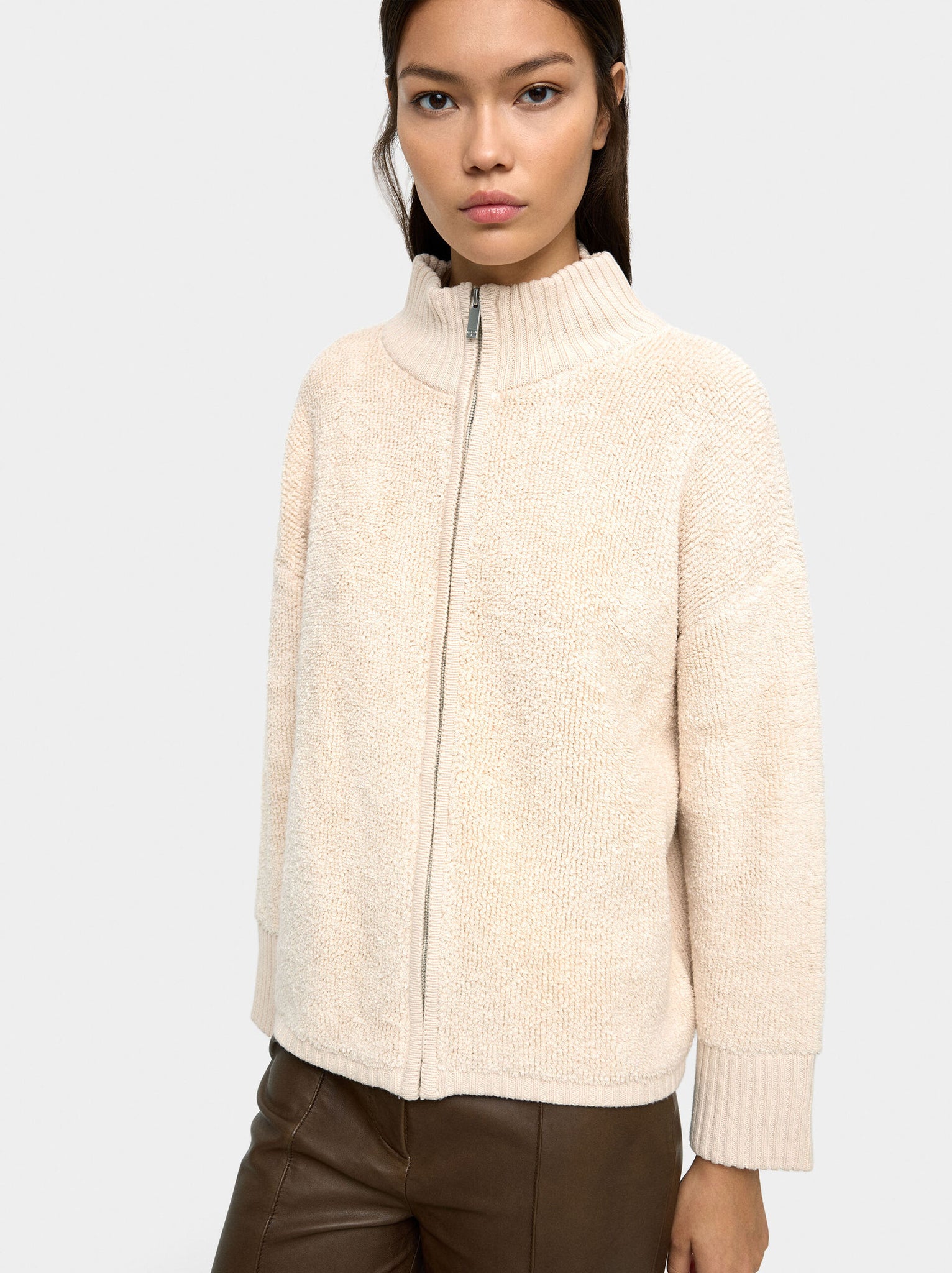 Cárdigan de punto con textura