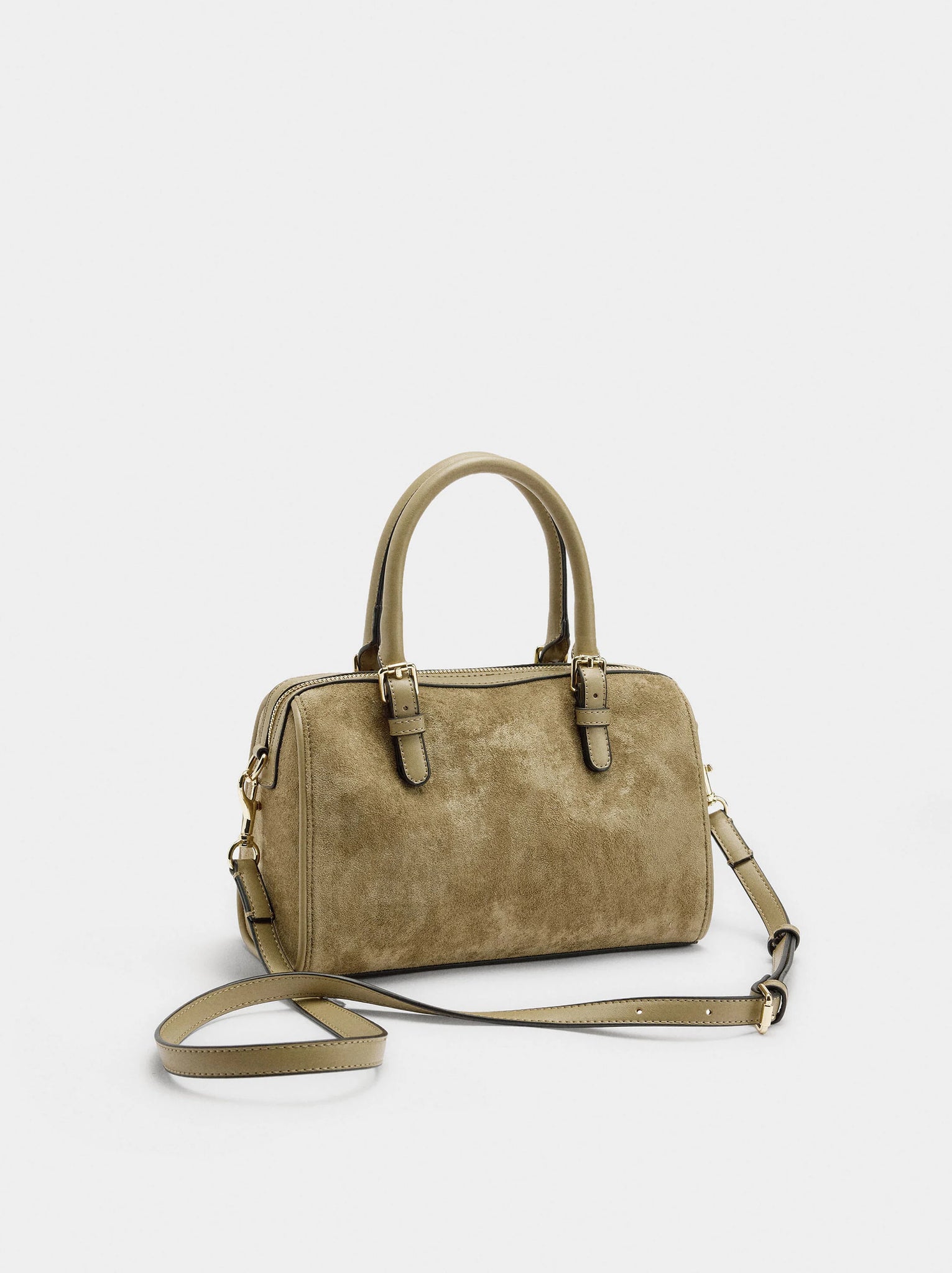 Bolso bowling efecto piel L