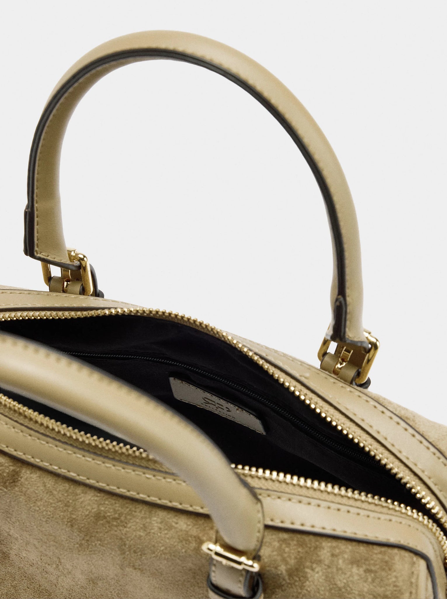 Bolso bowling efecto piel L