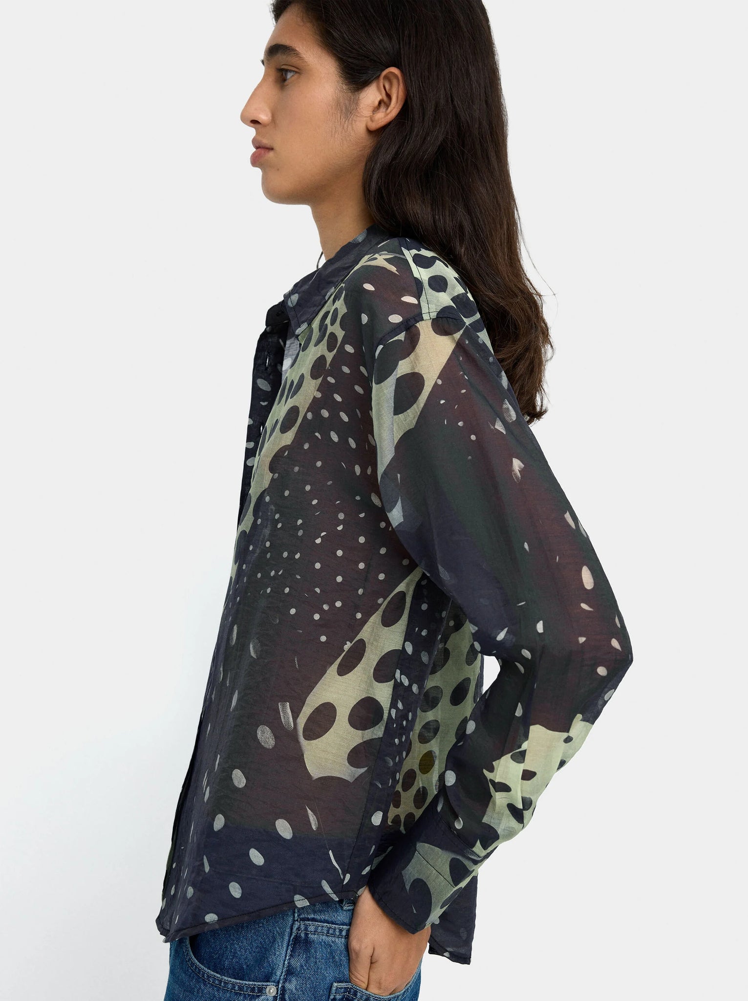 Camisa estampada de lyocell