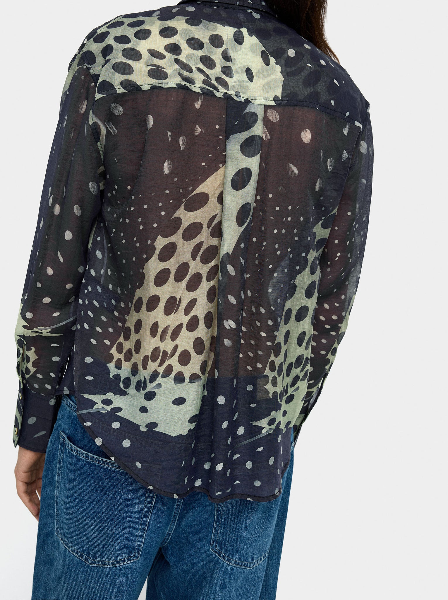 Camisa estampada de lyocell