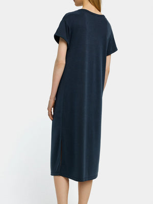 Vestido midi liso
