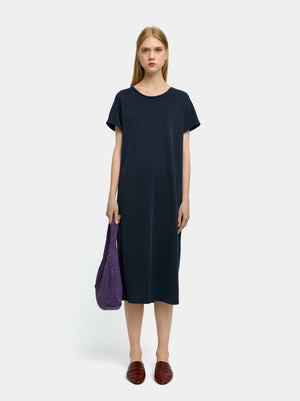 Vestido midi liso