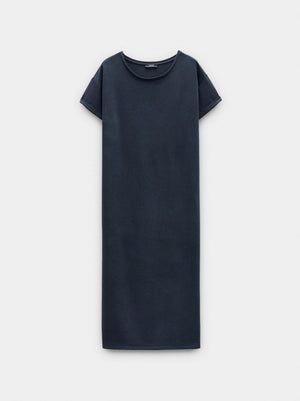 Vestido midi liso
