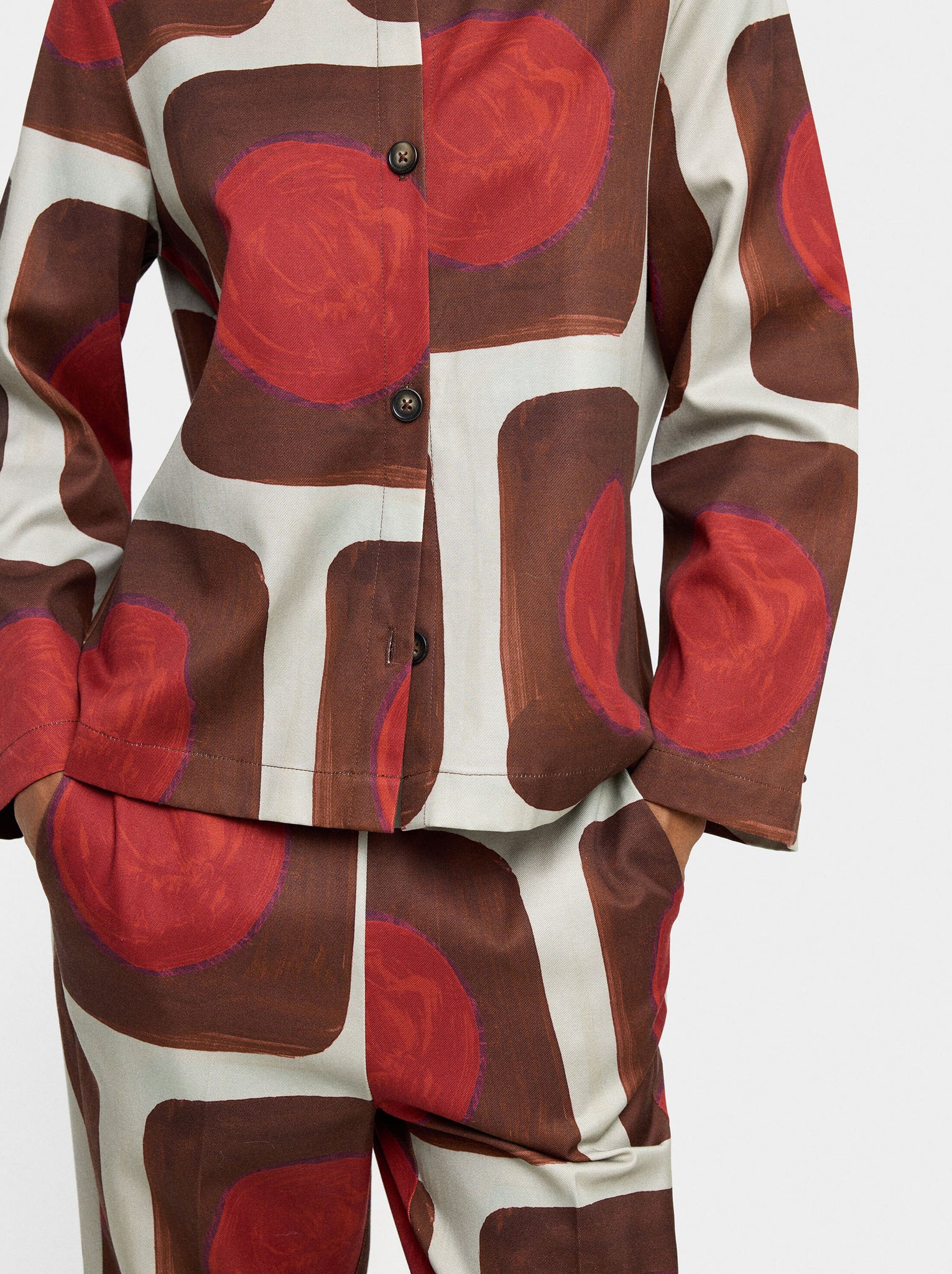 Camisa estampada de lyocell