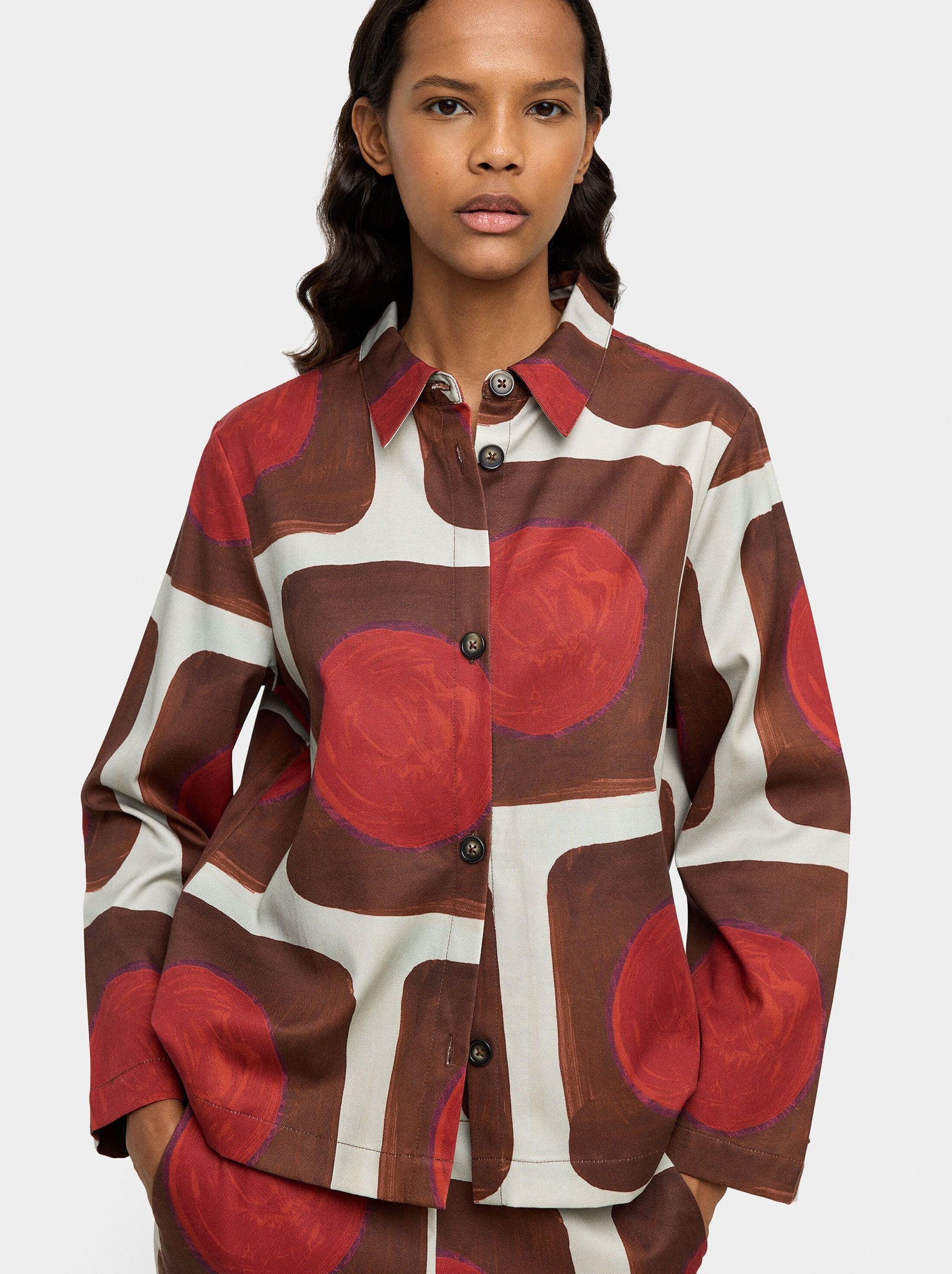 Camisa estampada de lyocell