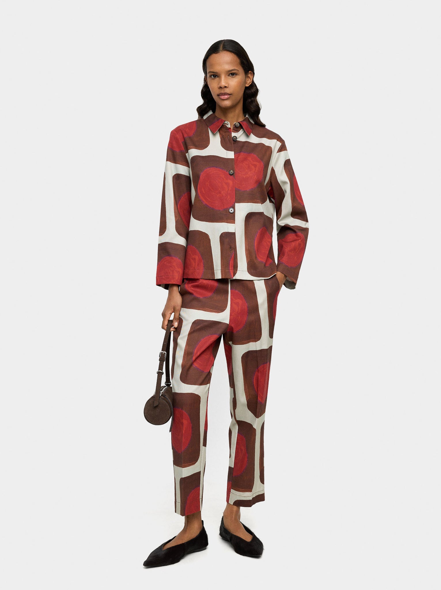 Pantalón estampado de lyocell