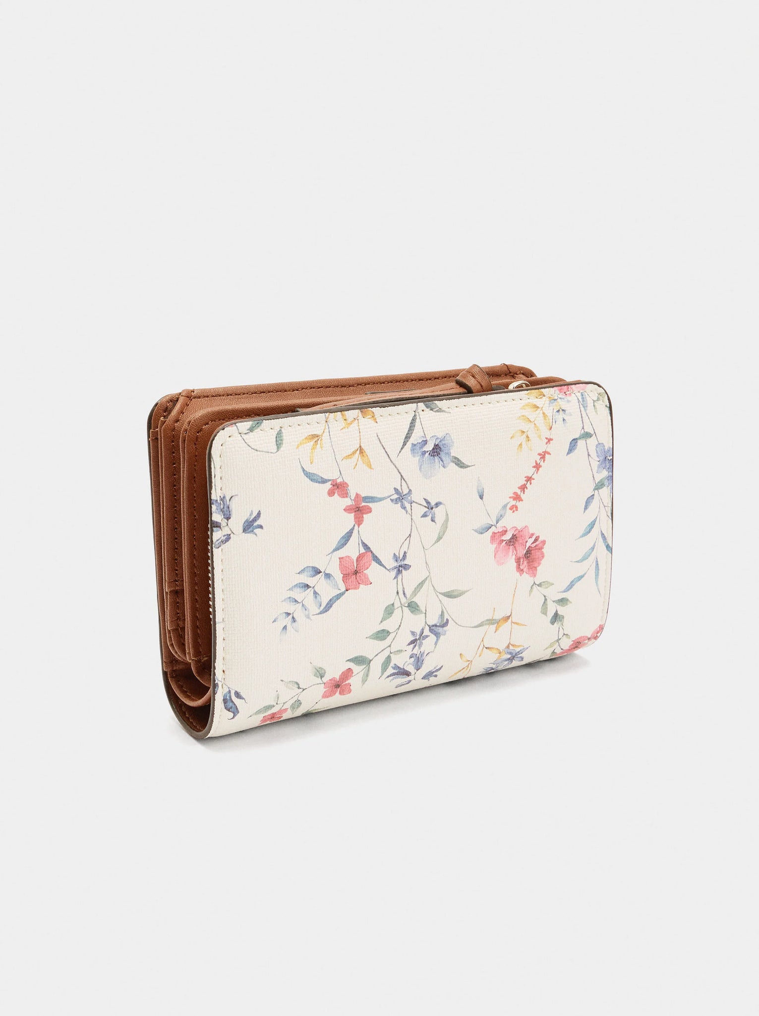 Cartera de estampado floral