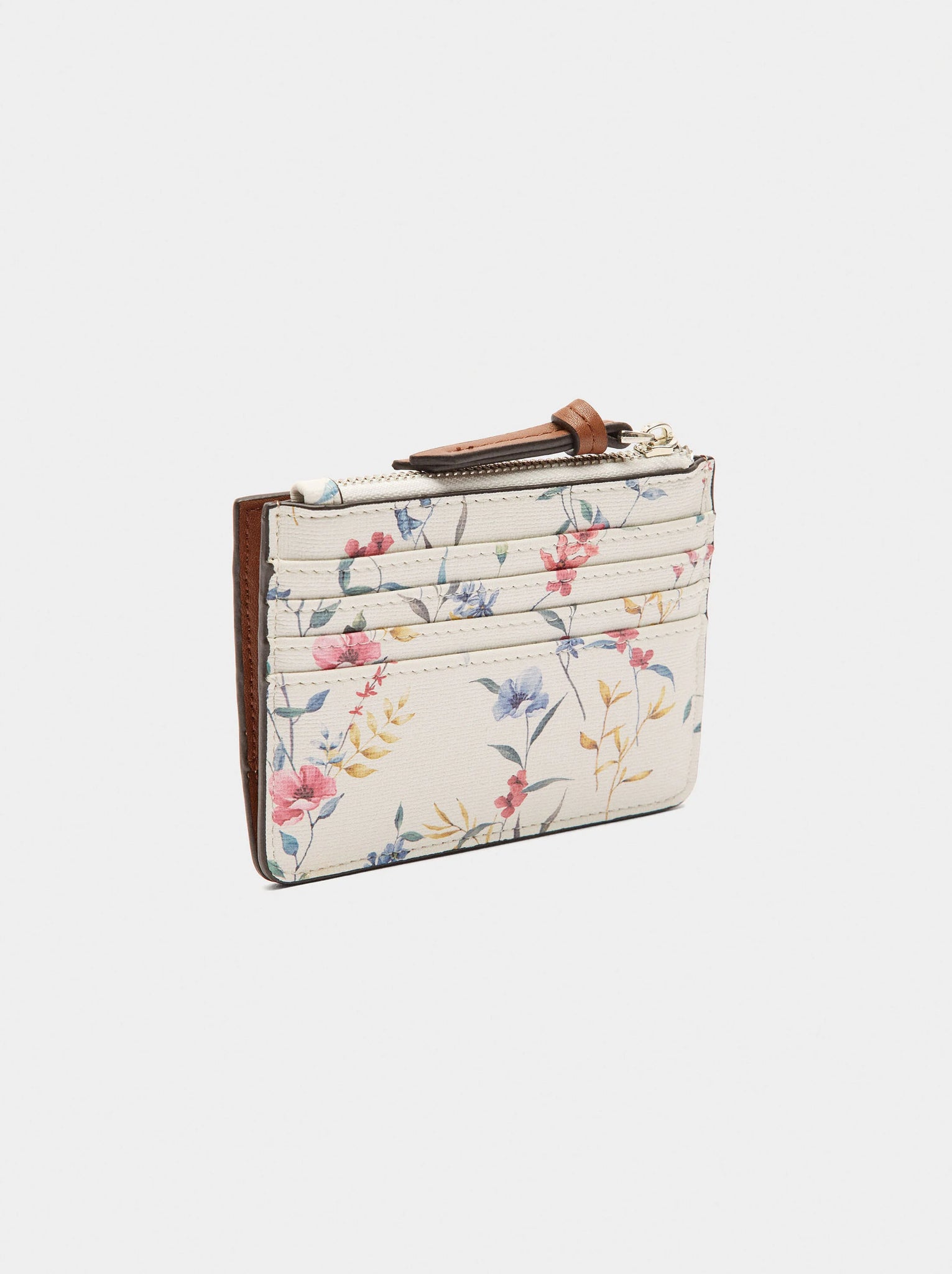 Tarjetero estampado floral