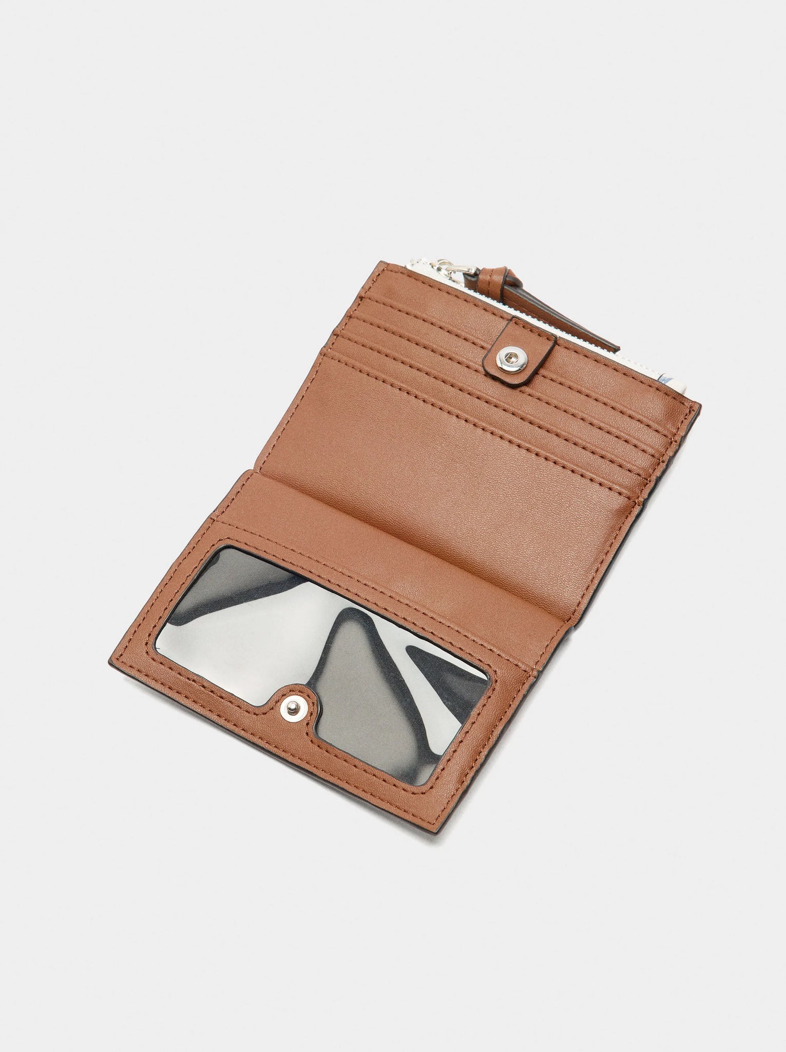 Tarjetero estampado floral