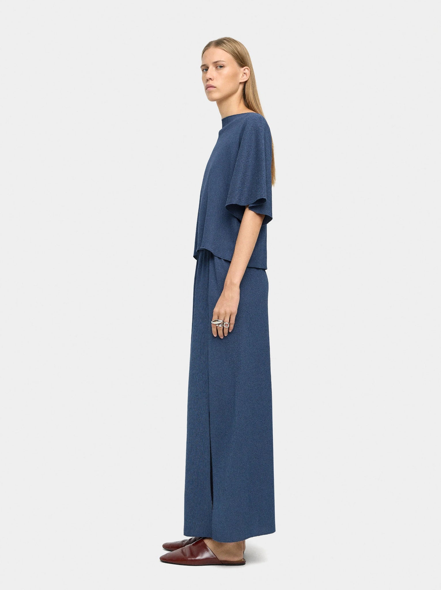 Blusa efecto arrugado