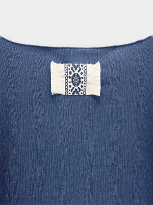 Blusa efecto arrugado