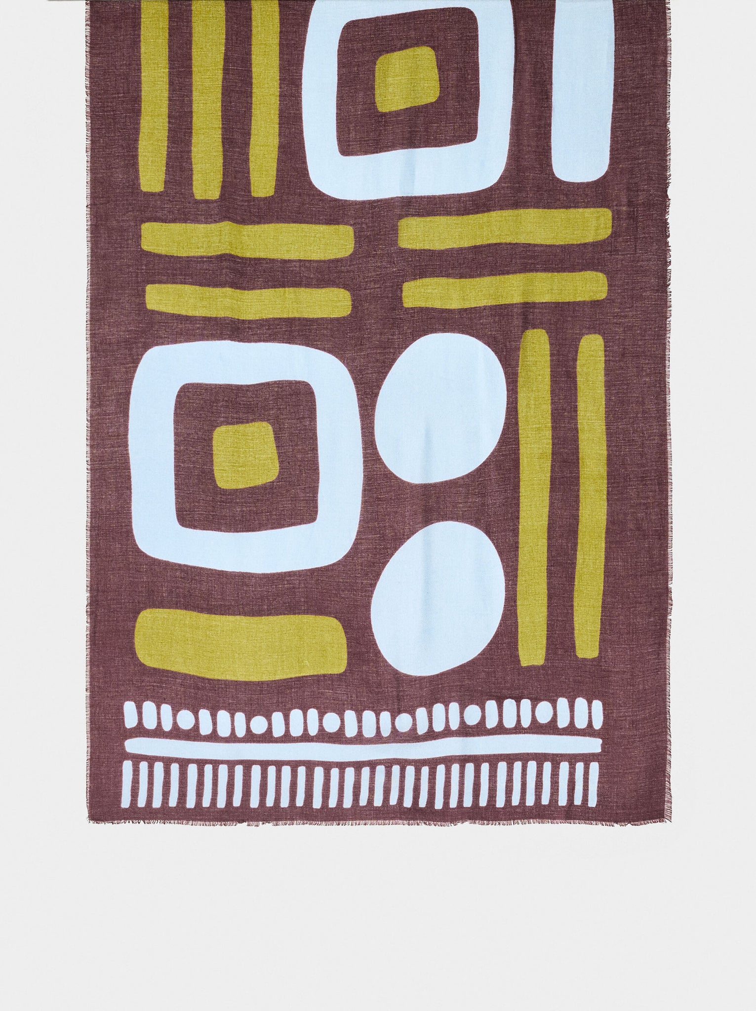 Pañuelo estampado con lã