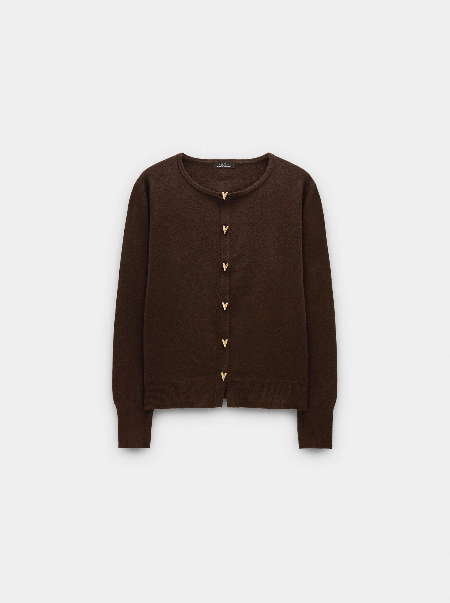 Cárdigan de punto botones corazones