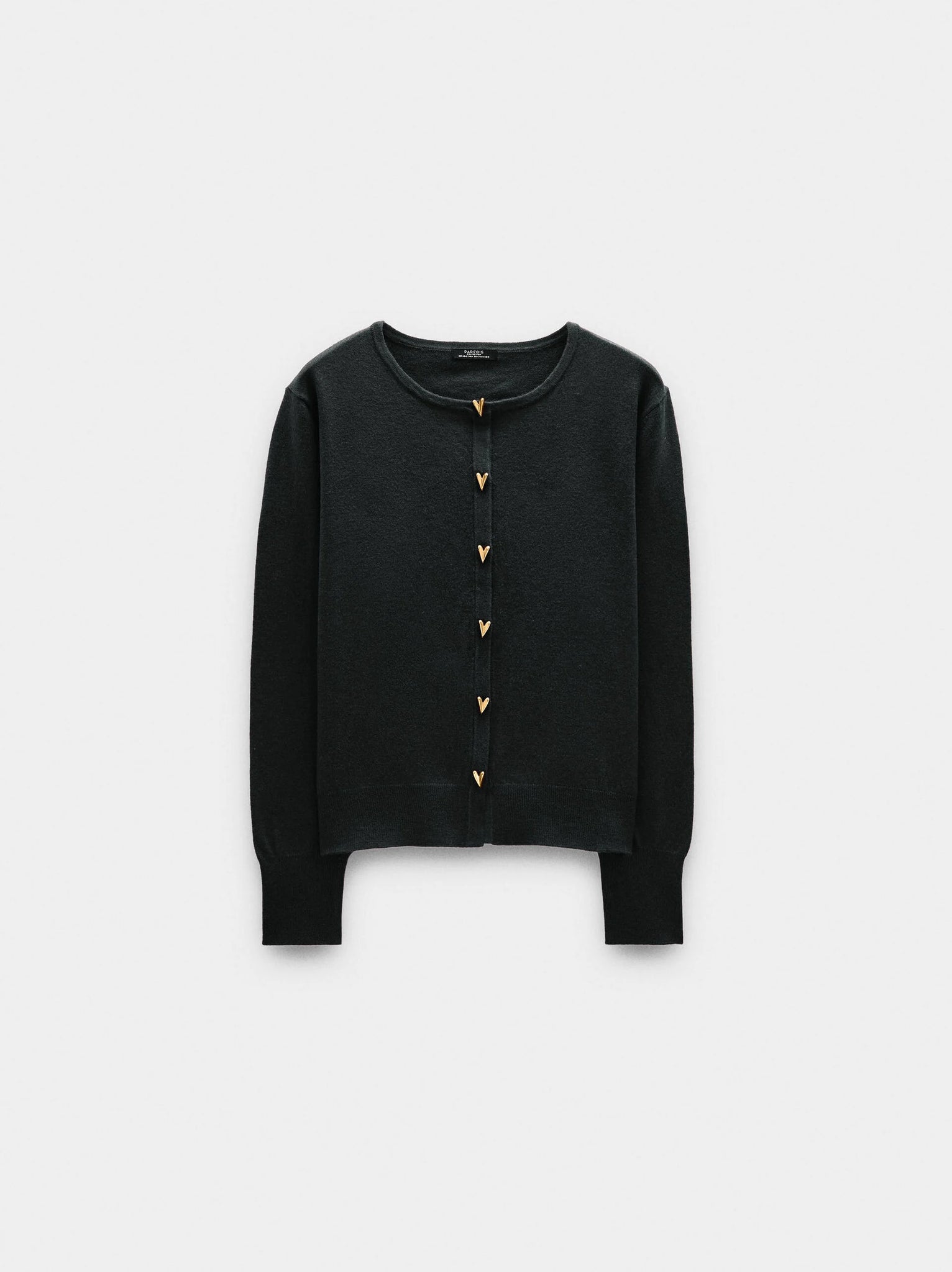 Cárdigan de punto botones corazones