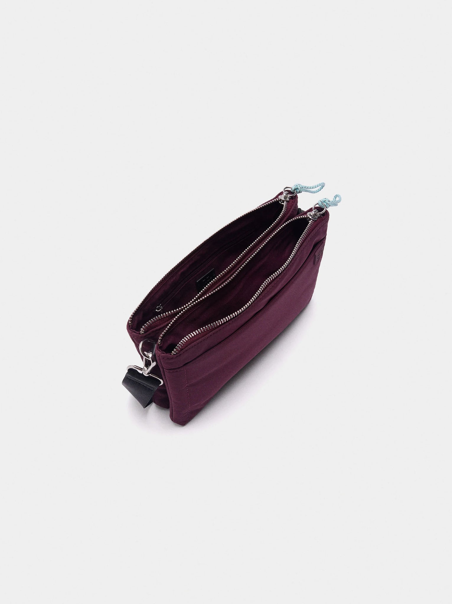 Bolso bandolera doble de nylon