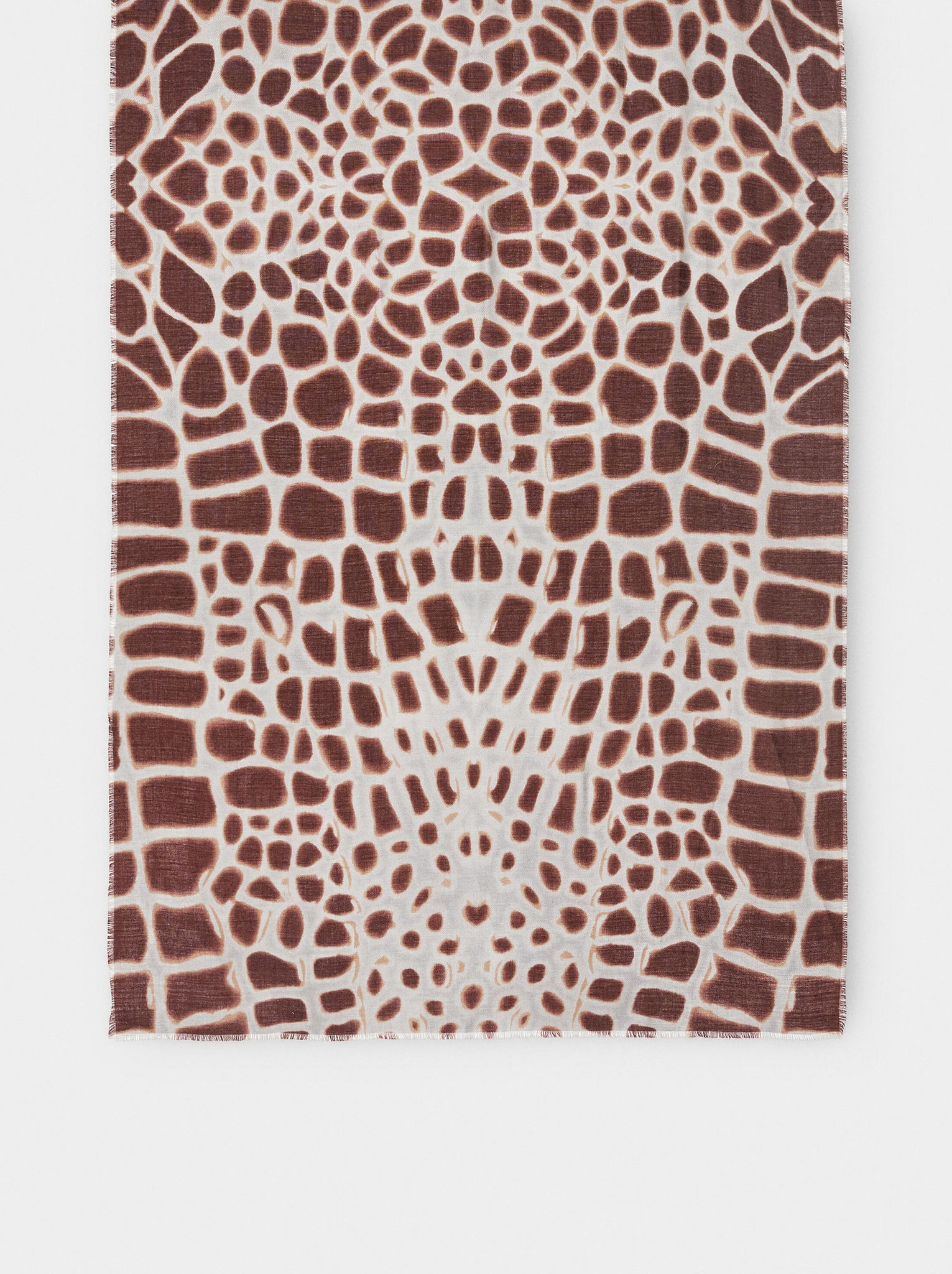 Pañuelo estampado mezcla de lana