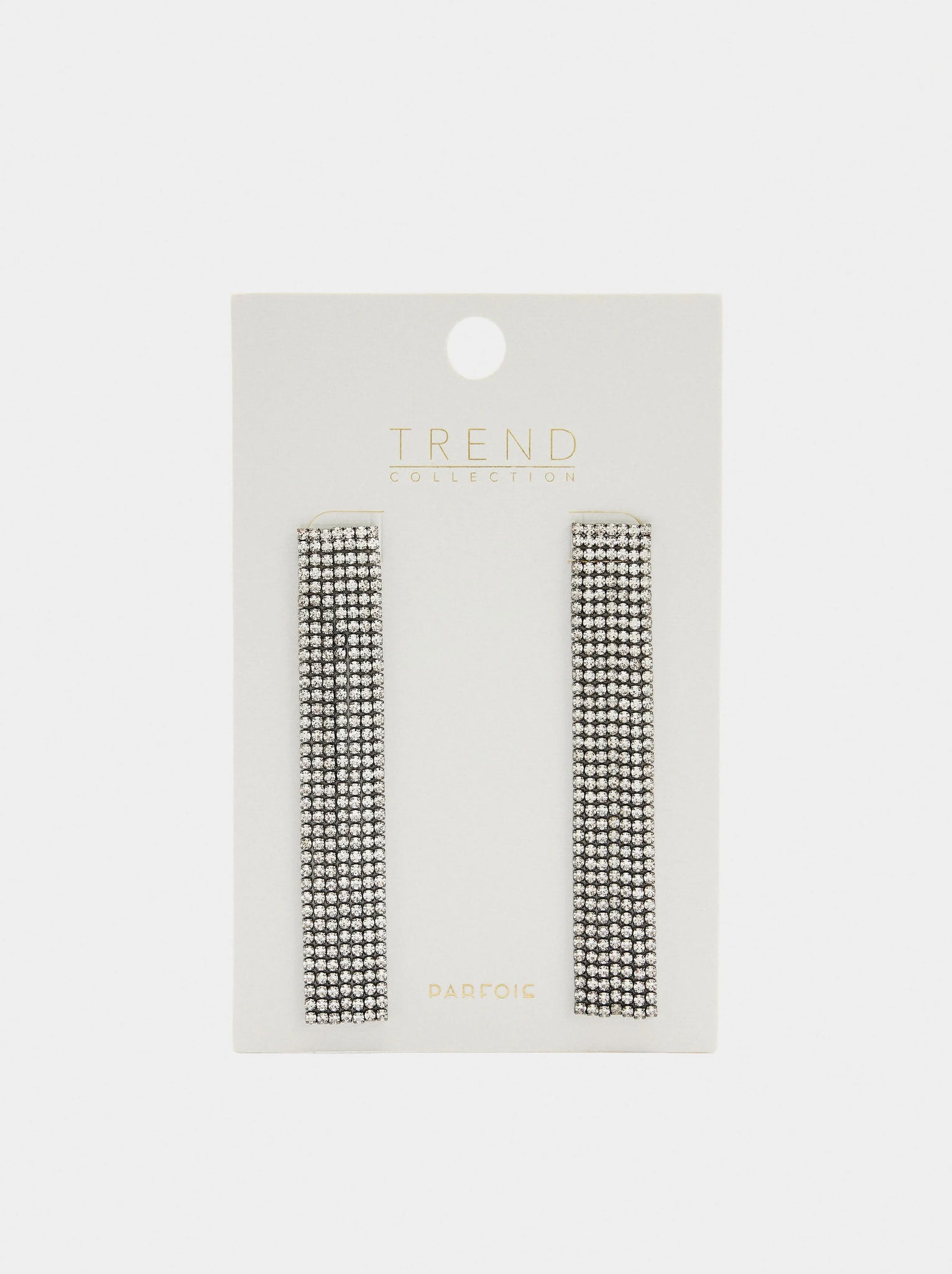 Pendientes largos de cadenas con cristales