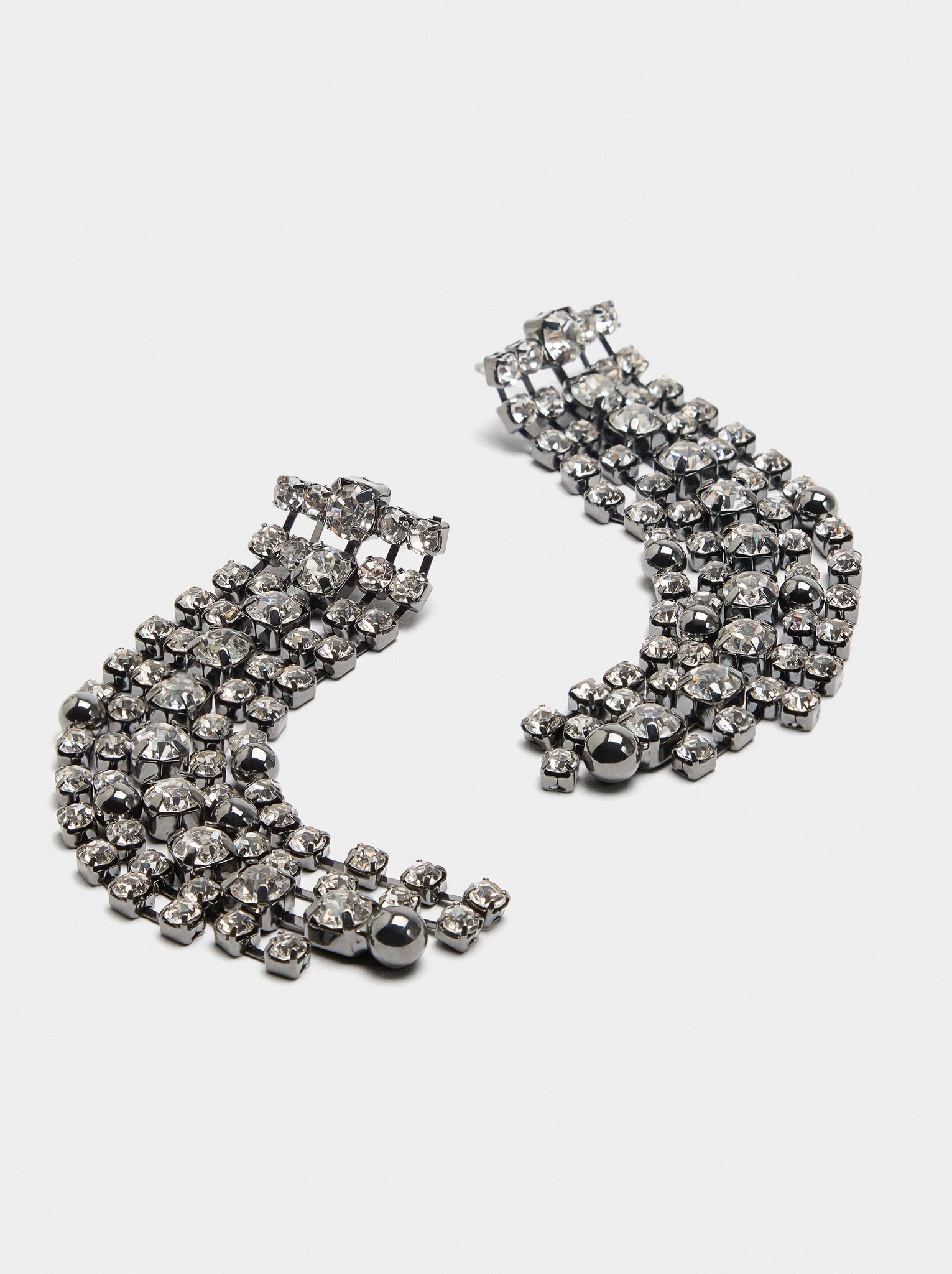 Pendientes largos de cristales